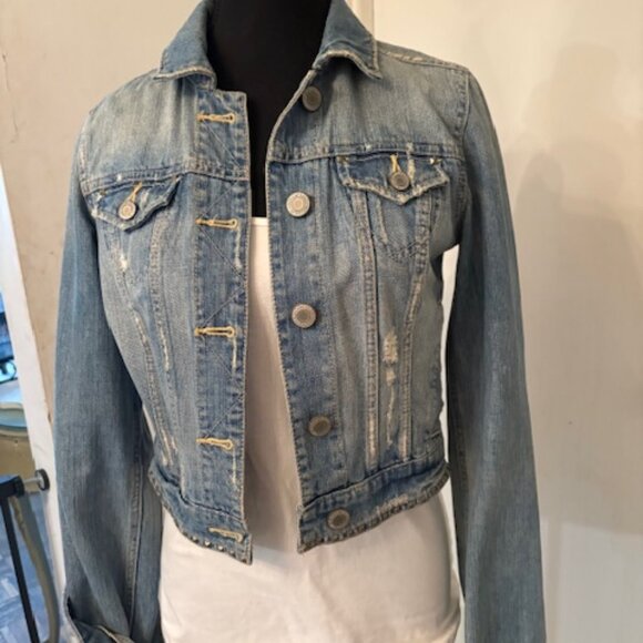 American Eagle faded jean jacket - Picture 1 of 4